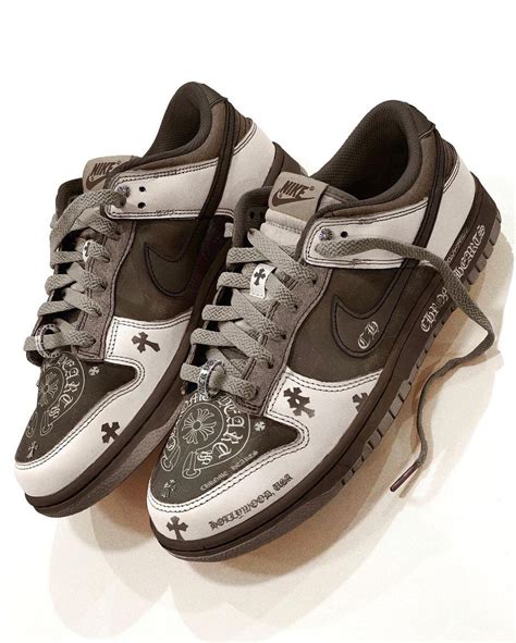 nike dunk chrome hearts|Chrome Hearts dunk shoes.